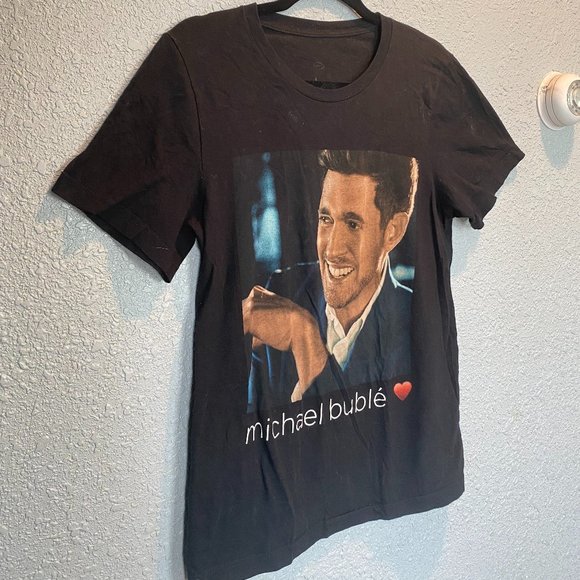Michael Buble 2019 Tour Black T Shirt - Picture 2 of 4